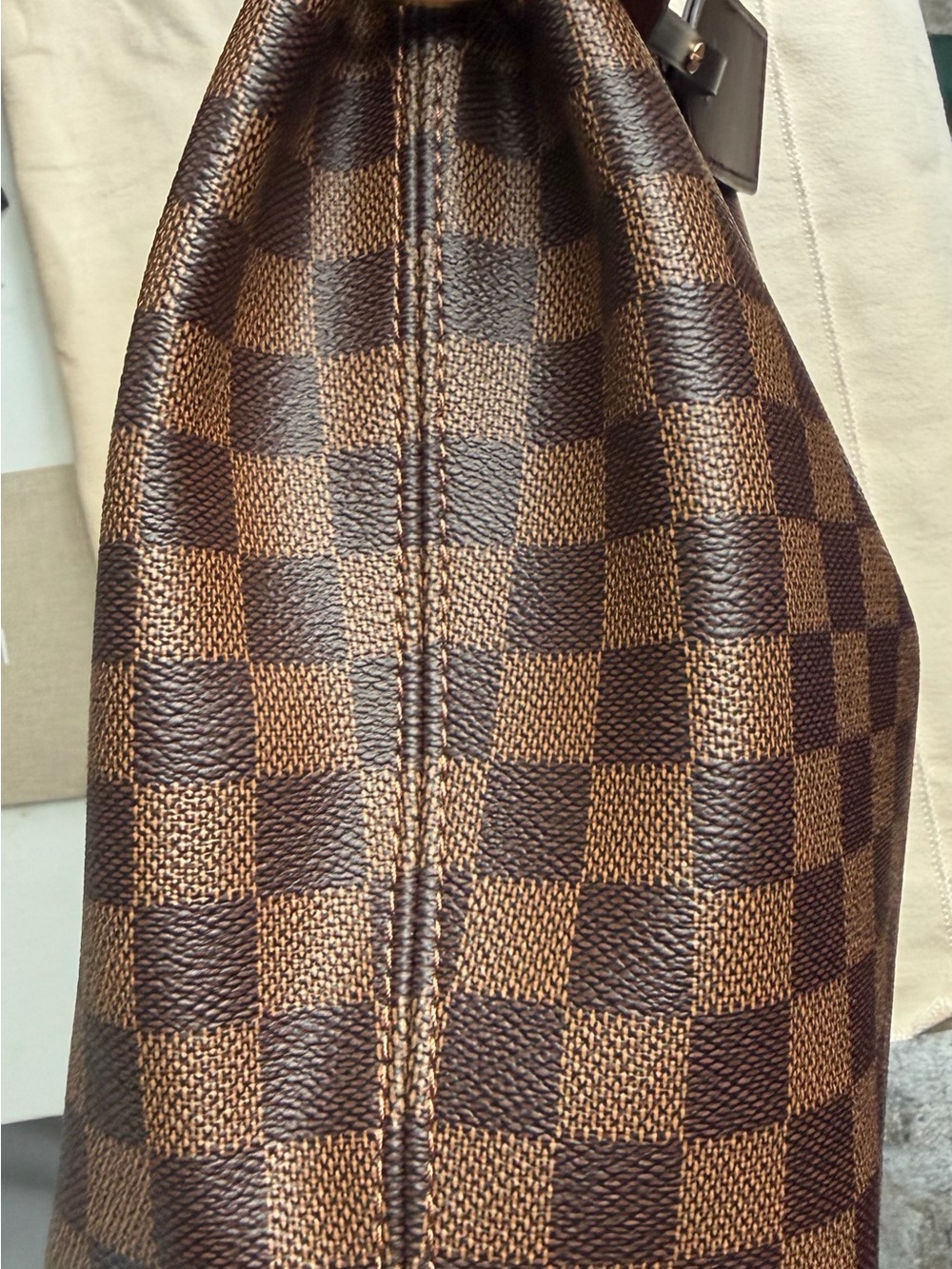 Louis Vuitton Graceful PM Brown Damier Shoulder Bag with Red Interior - Picture 11 of 16